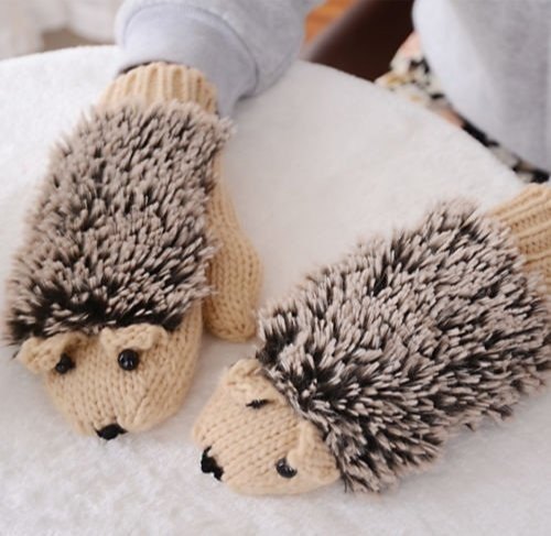 Multicolor Nylon Clubindia Hedgehog Mittens For Winter
