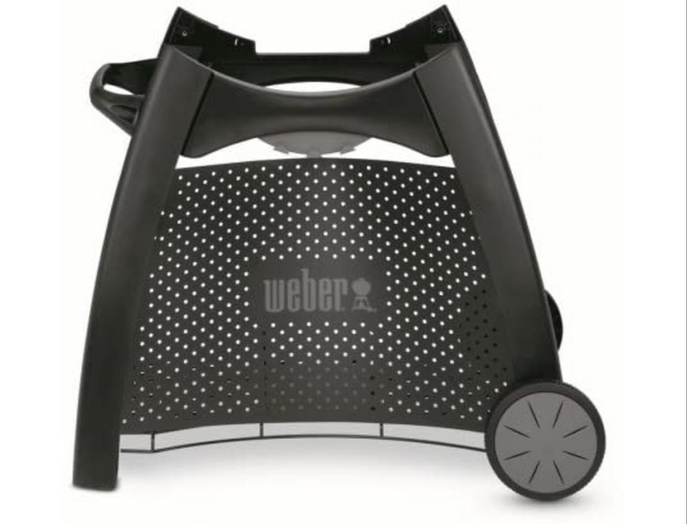 Black Mild Steel Weber Q2000 Series Gas Grill Cart, Q Cart For Commercial, Size: 57.12 X 90.93 X 75.56 cm