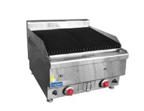 MD Stainless Steel Gas Lava Rock Grill Barbeque, For Restaurant, Size: 720 X 685 X 400mm
