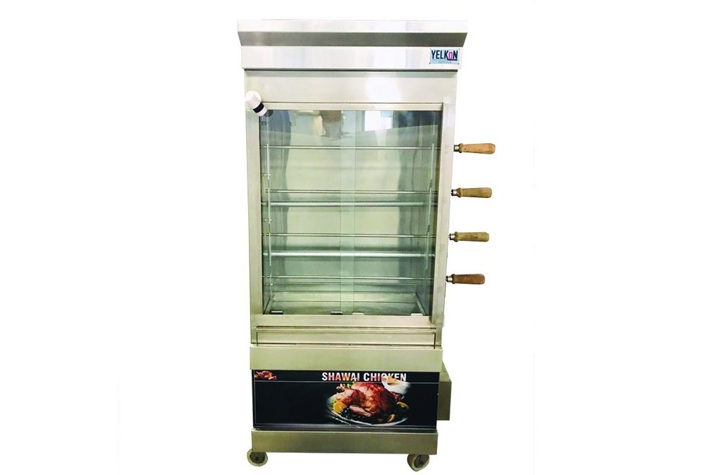 Silver Stainless Steel SHAWAI MACHINE 20 CHICKEN, For Restaurant