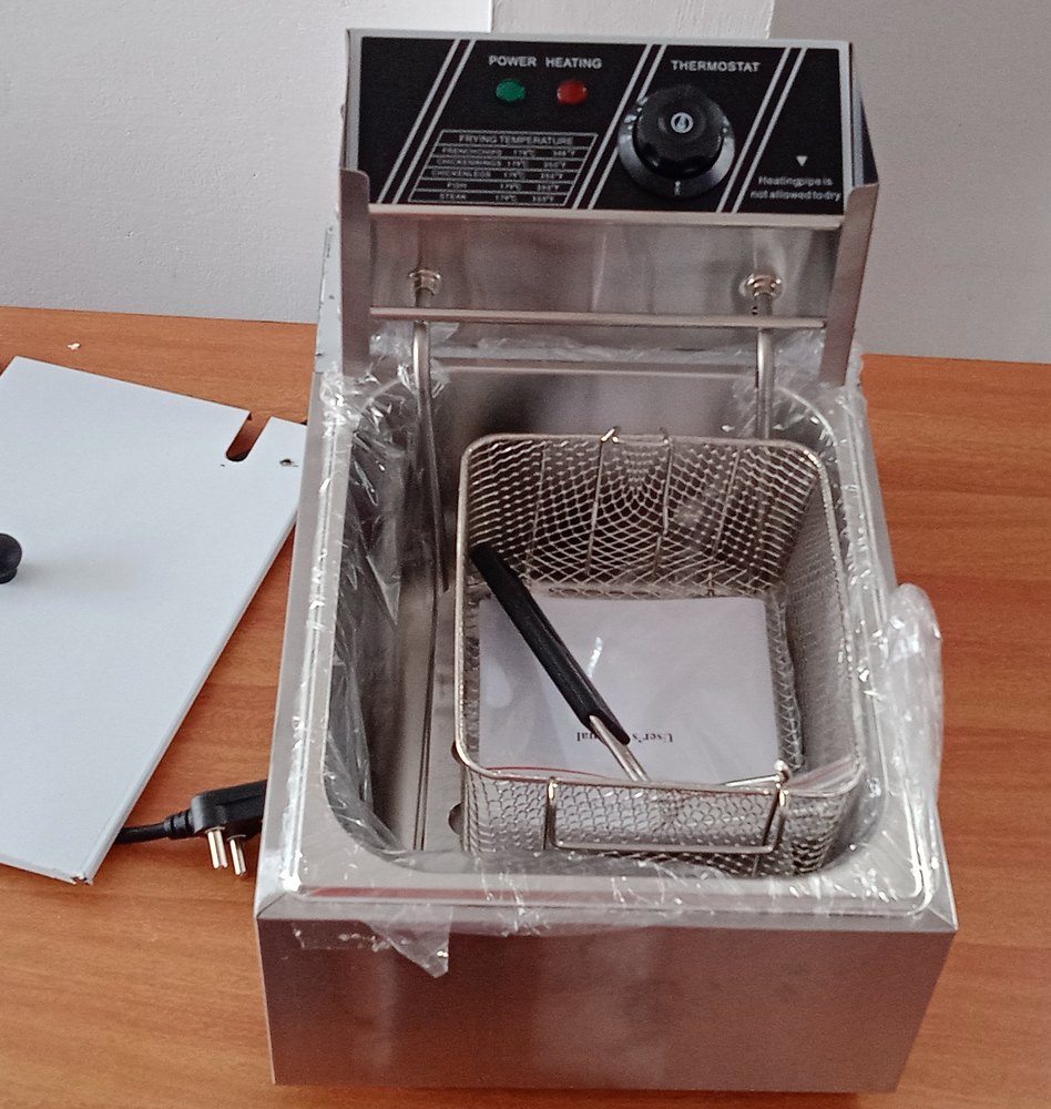 Silver Stainless Steel Fried Chicken Machine, For Commercial