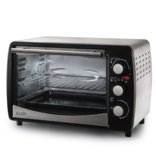 Electric Oven Toaster Grill Glen 5020 20 Litre Metallic Black Oven Toaster Griller, 1200 W, for Domestic