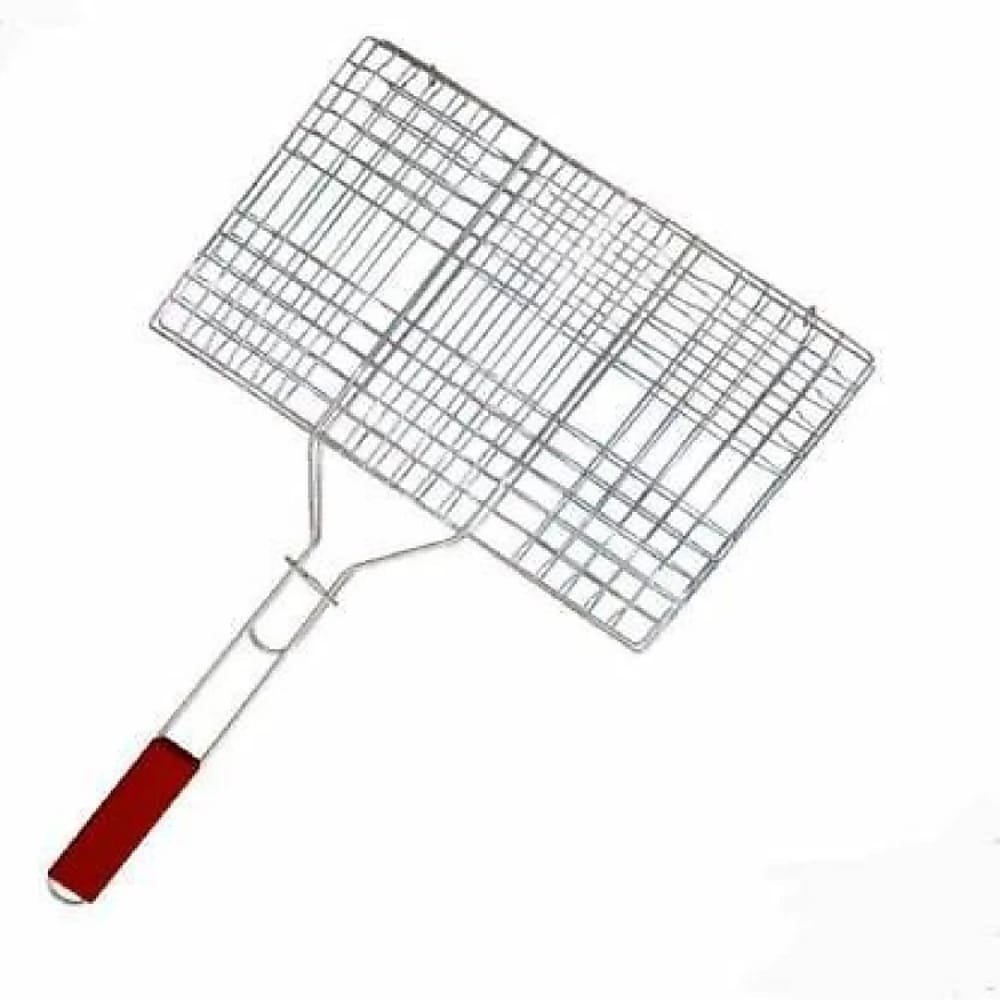 Silver Charcoal Stainless Steel Griller Basket ( Bbq )