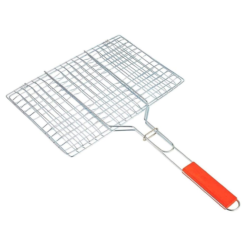 Silver Stainless Steel Bbq Grill Net