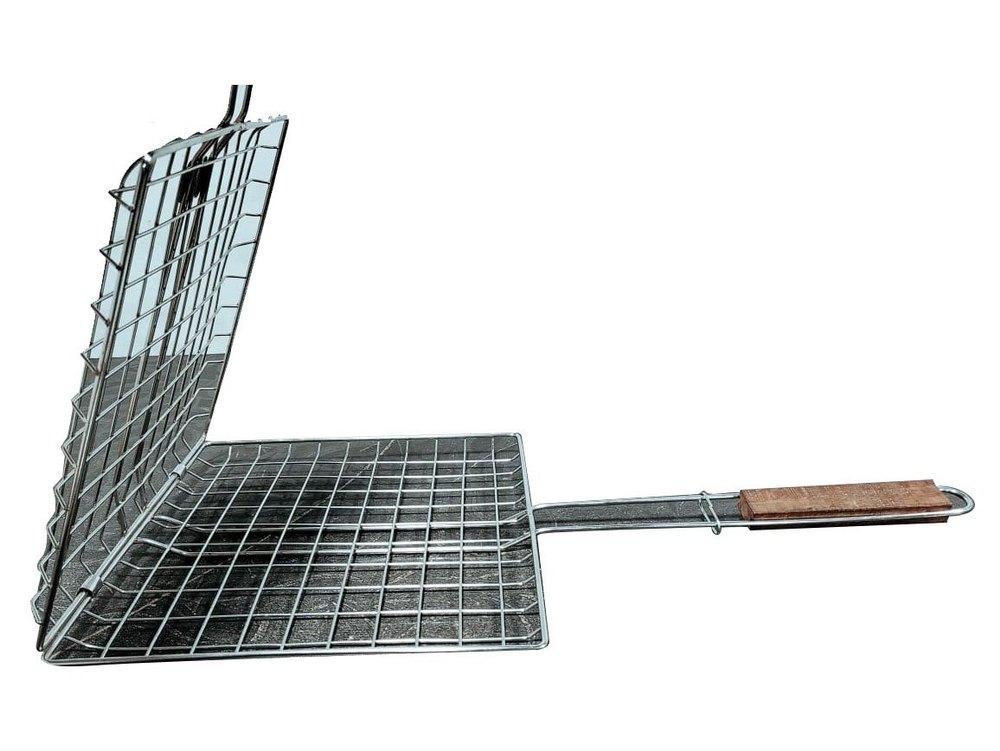 Sunny Silver Stainless Steel Double Roaster Grill Basket For Papad Roasting