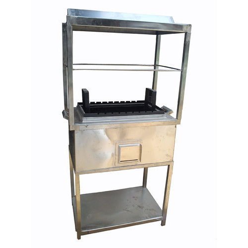 Silver Barbecue With Stand, For Restaurant, 240 V