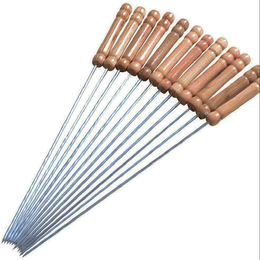 Silver Bbq Skewers For Bbq Tandoor, Size: 12 Inch