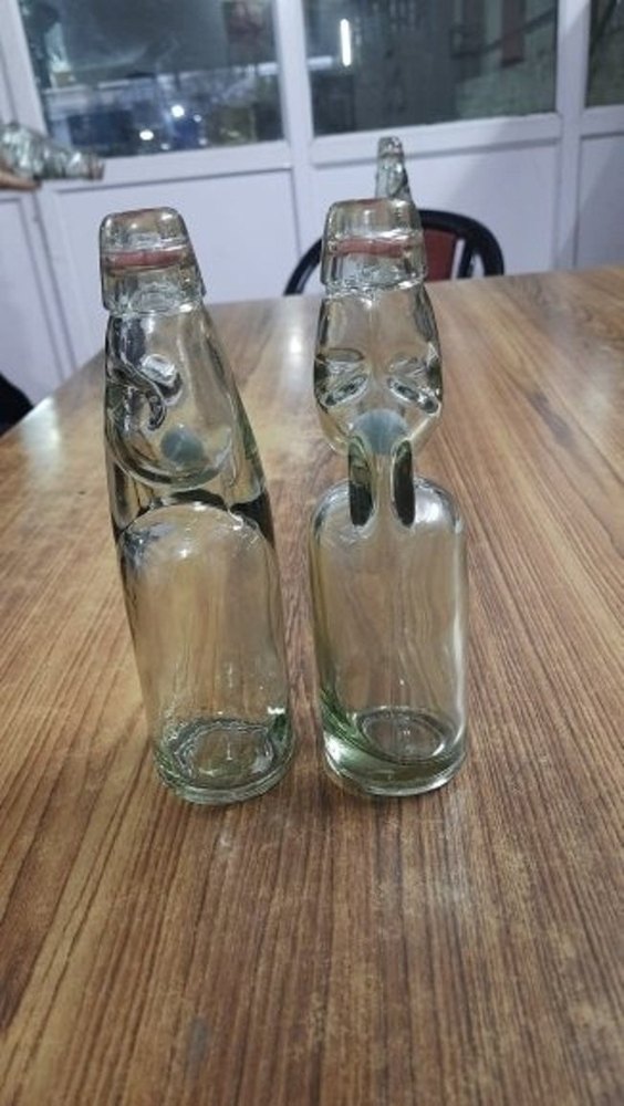 Clear 200 Ml Goli Soda Glass Bottle, Codd Neck, Size: 8 0z