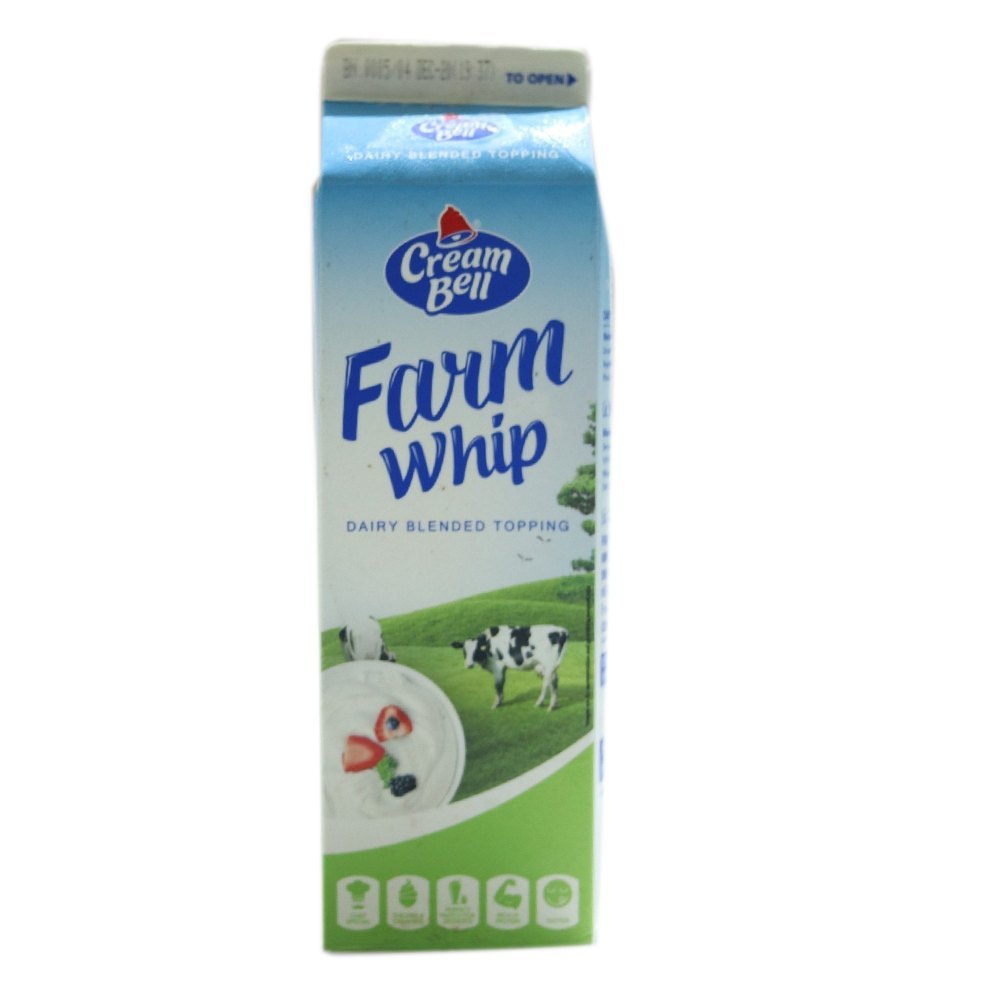 White Strawberry Cream Bell Farm Whip Topping Cream, For Bakery, Packaging Size: 1kg