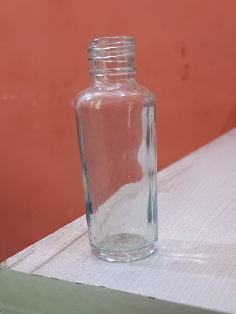 Round Transparent 30 Ml Nail Polish Remover Glass Bottle, Metal, Plastic