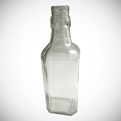 375 ML Square Liquor Glass Bottles