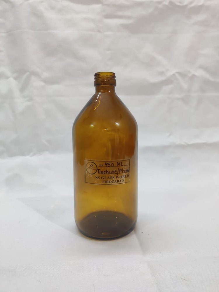 Standard 485 Ml Amber Phenly Glass Bottle, 25 Mm Rspp Cap