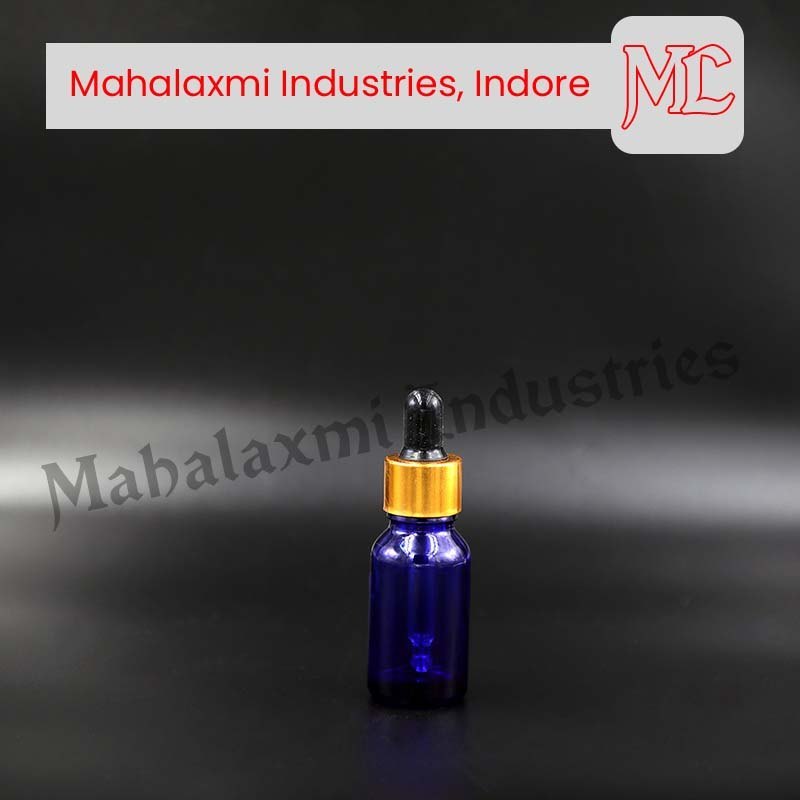 Round 30 ml Blue Dropper Glass Bottle