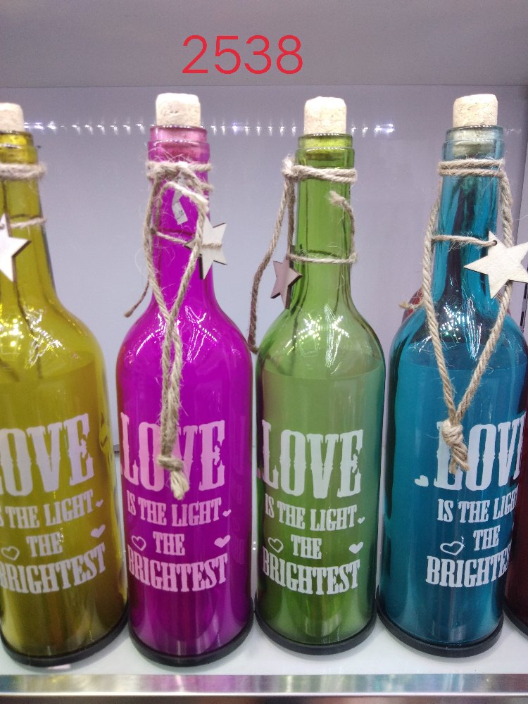 PNX Transparent DECORATIVE GLASS BOTTLE