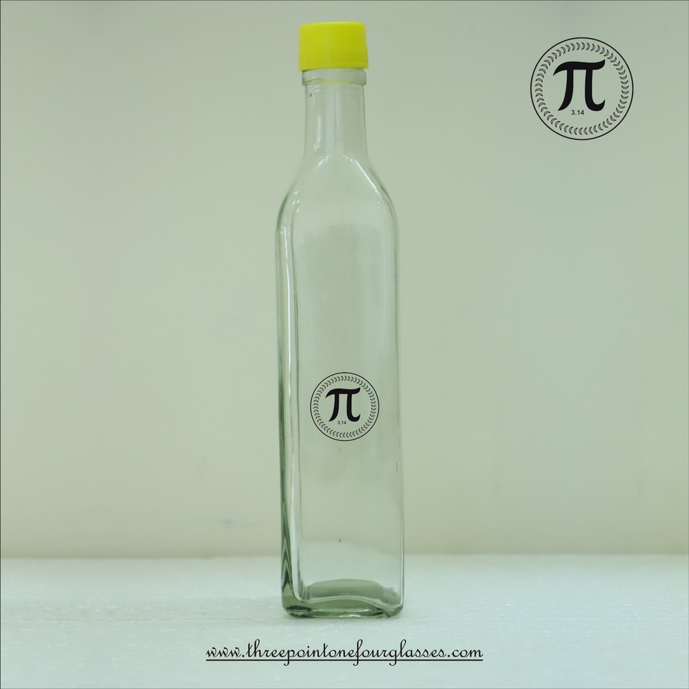 Glass Transparent 500ml Olive Oil Bottles, Screw 31, 5mm