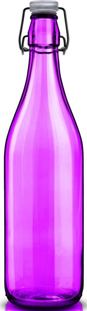 Lella Bottle Spruz Viola with Transparent Lid