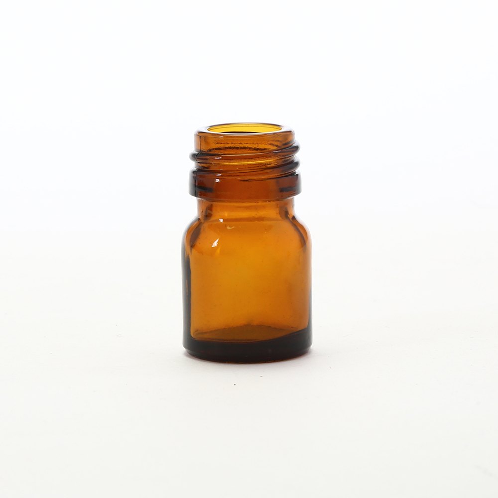 8 Ml Amber Round Bottle