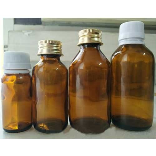 Amber Glass Bottles, Screw Cap, Capacity: 50 To 100 Ml