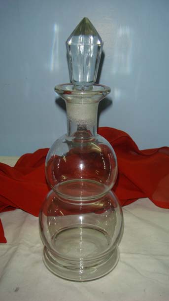 Glass Clear Refillable Perfume Bottle, Bubble