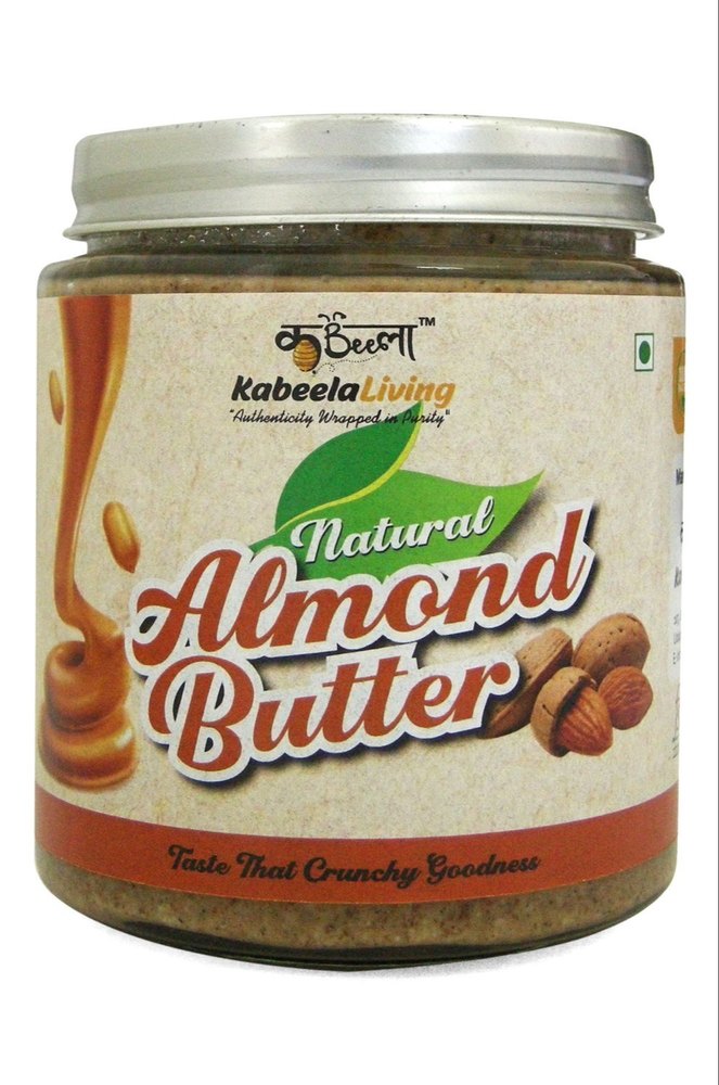 Kabeela Living Natural Unsweetened Crunchy Almond Cashew Butter, Packaging Type: Jar, Packaging Size: 500g