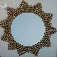 Brass Star Shape Decorative Mirror