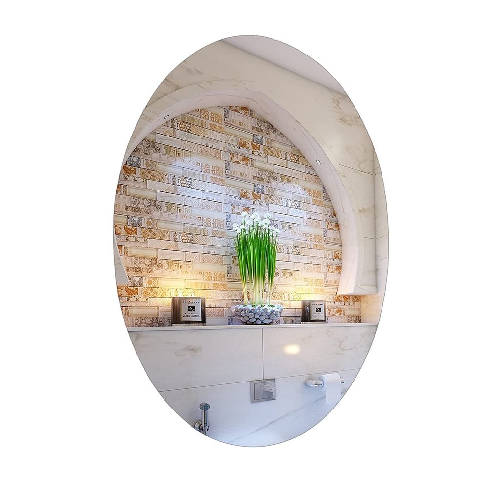 Glossy Fiber Wall Sticker Magic Mirror 20x30 Inch, For Home
