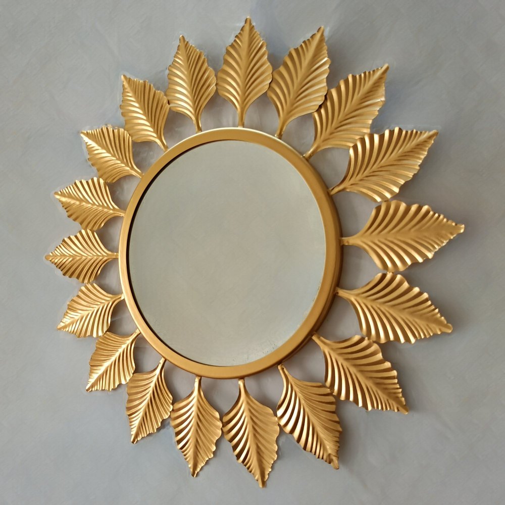 Golden iron, Mirror Wrought Iron Fancy Mirror