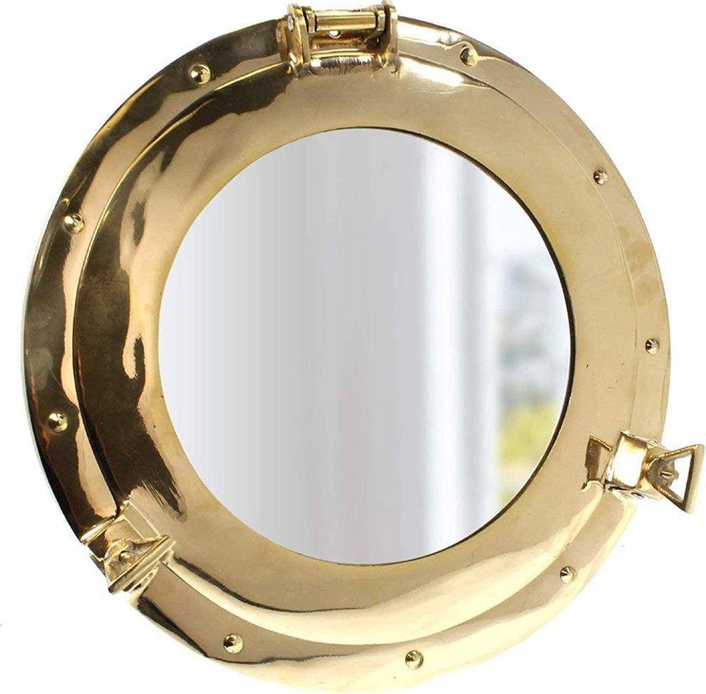 Use Solid Brass Porthole Mirror For Bathroom