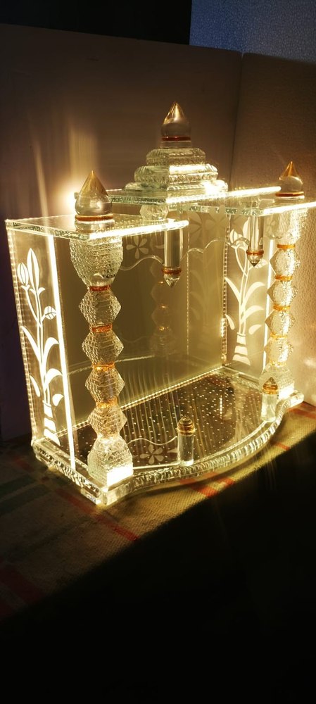 Transparent Glass temple, Size: 18x24