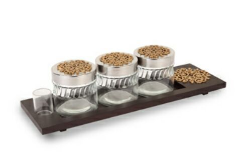 Brown Three Jar Mukhwas Organizer, Packaging Type: Box