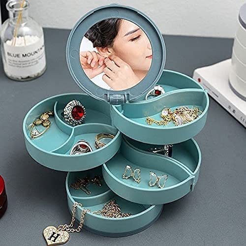 4 Layer Rotating Box With Mirror