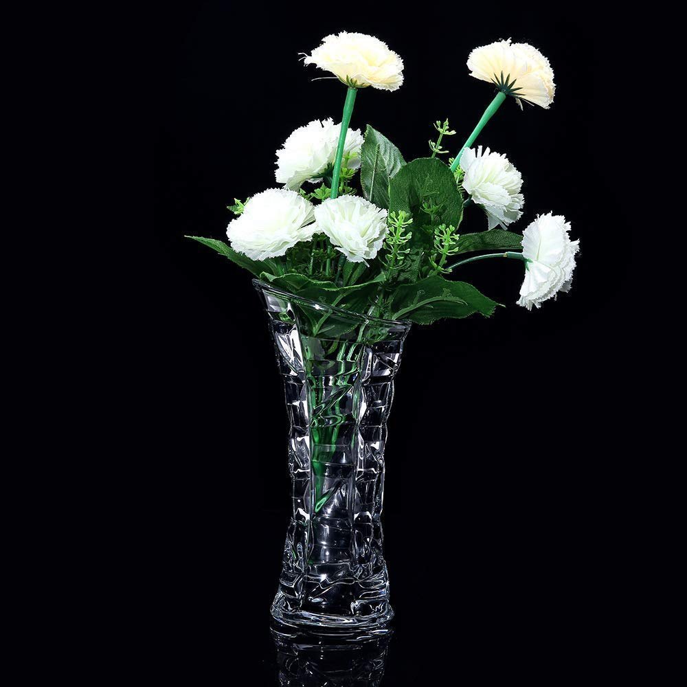 Transparent Decoration Glass Flower Pots, For Home, Size: 19*10*19 cm
