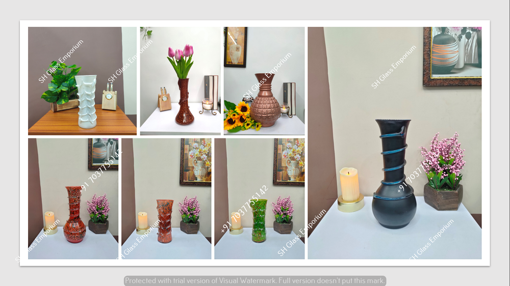 Glass Flower Pot, For Home