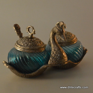 262 Glass Sugar Double Pot