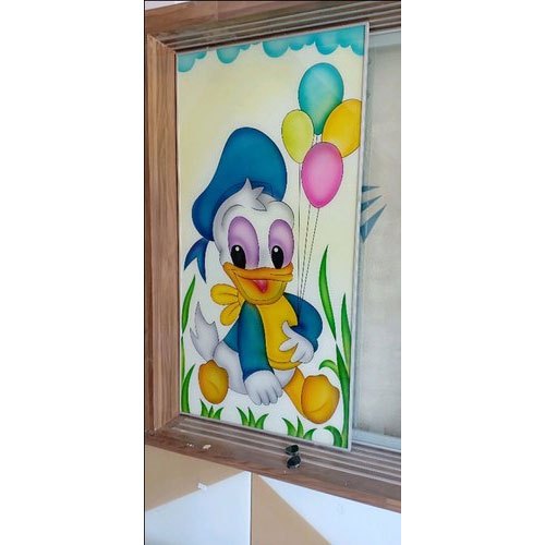 Glossy Cartoon Printed Glass