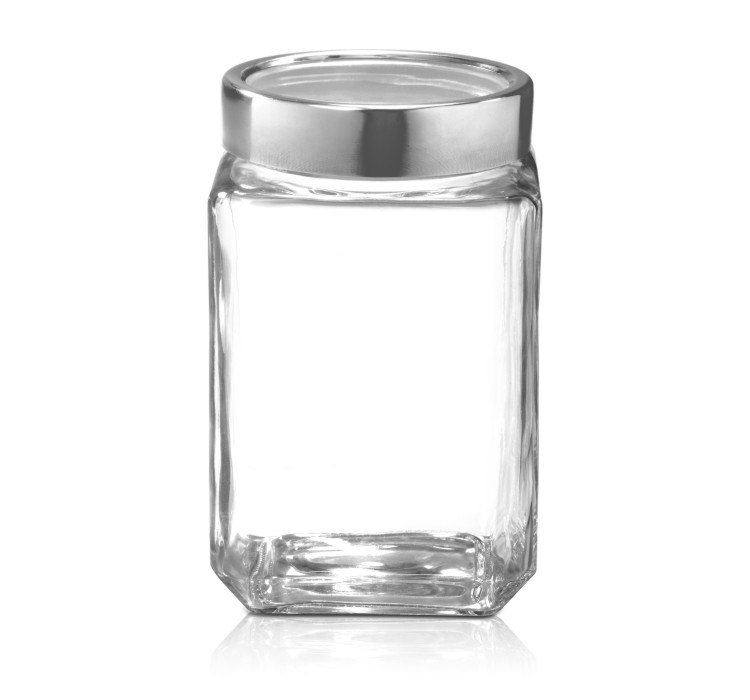 SS Cube Jar, 1800 Ml