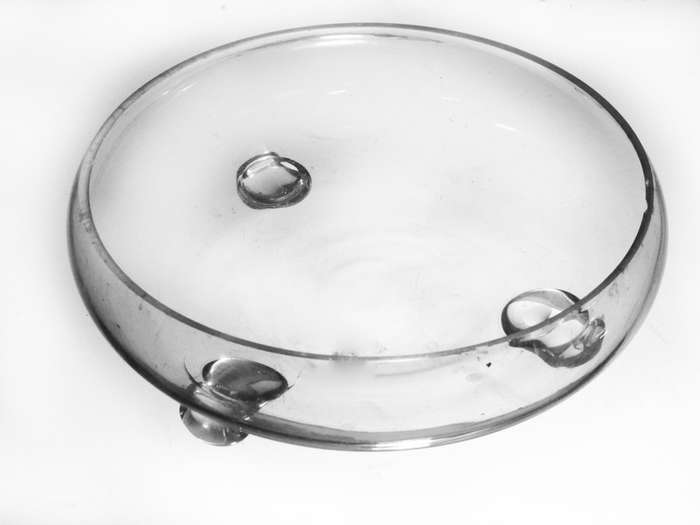 Transparent-b GV Floater Glass Vases, Shape: Round