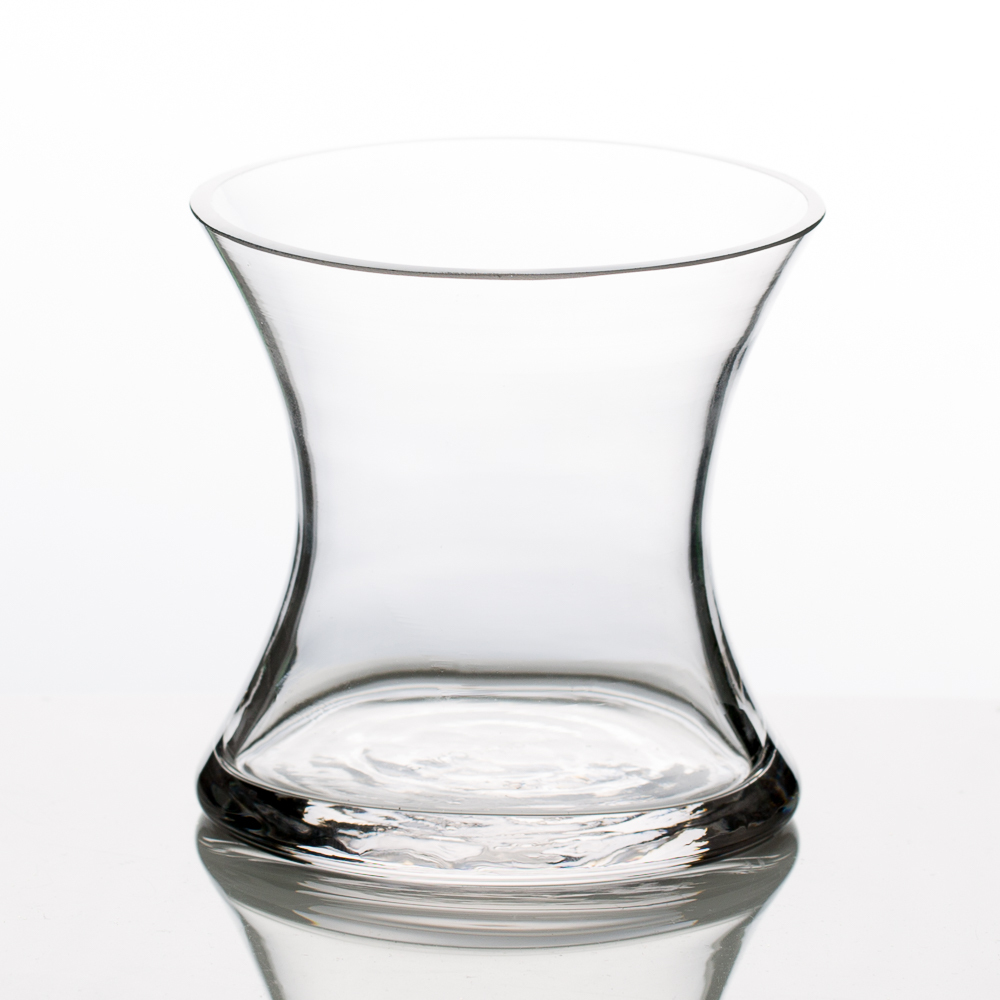 Transparent Flare Decorative Glass Vases, Size: Small