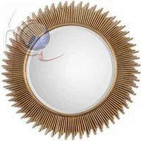Aluminium Round Sunburst Decorative Mirror