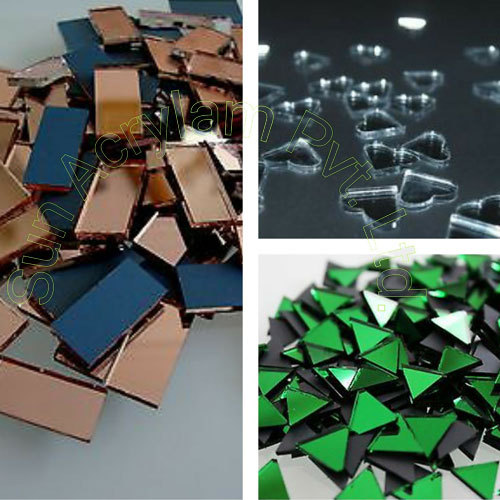 Sun Multicolor Colored Decorative Acrylic Mirror Glass, For Art And Craft, 0.8 MM To 3MM