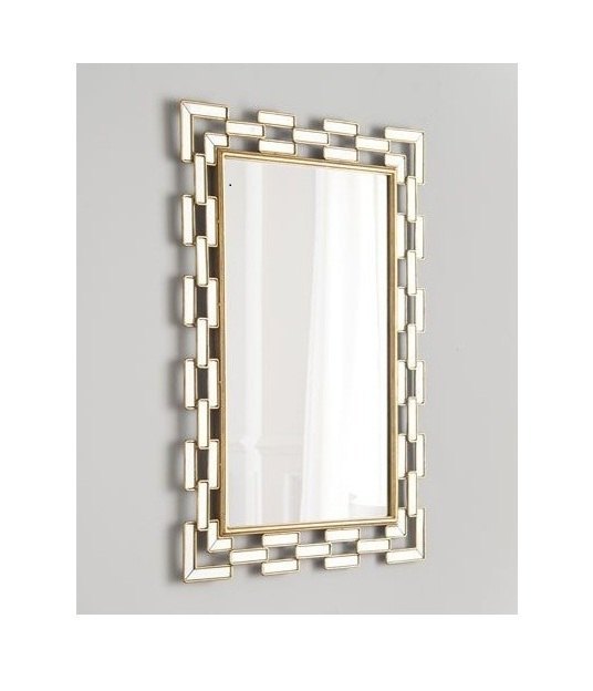 Iron Rectangular Decorative Mirrors, For Hotel