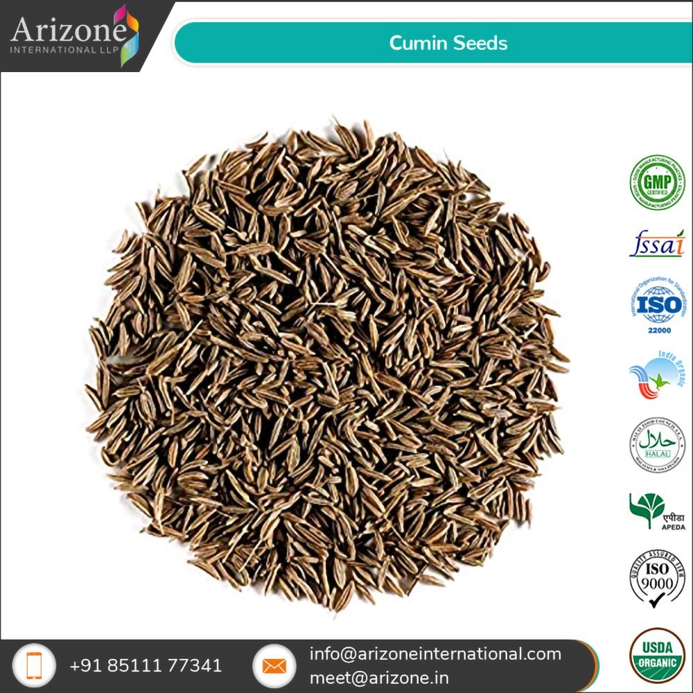 Arizone Cumin Seeds Jeera, 25kgs, Packaging Type: PP Liner Bag