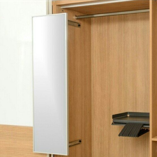 Enzo Silver Pull Out Rotating Mirror, For Home, Size: 1200mm