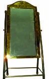 Rectangular Brass Mirror With Stand, For Hotel