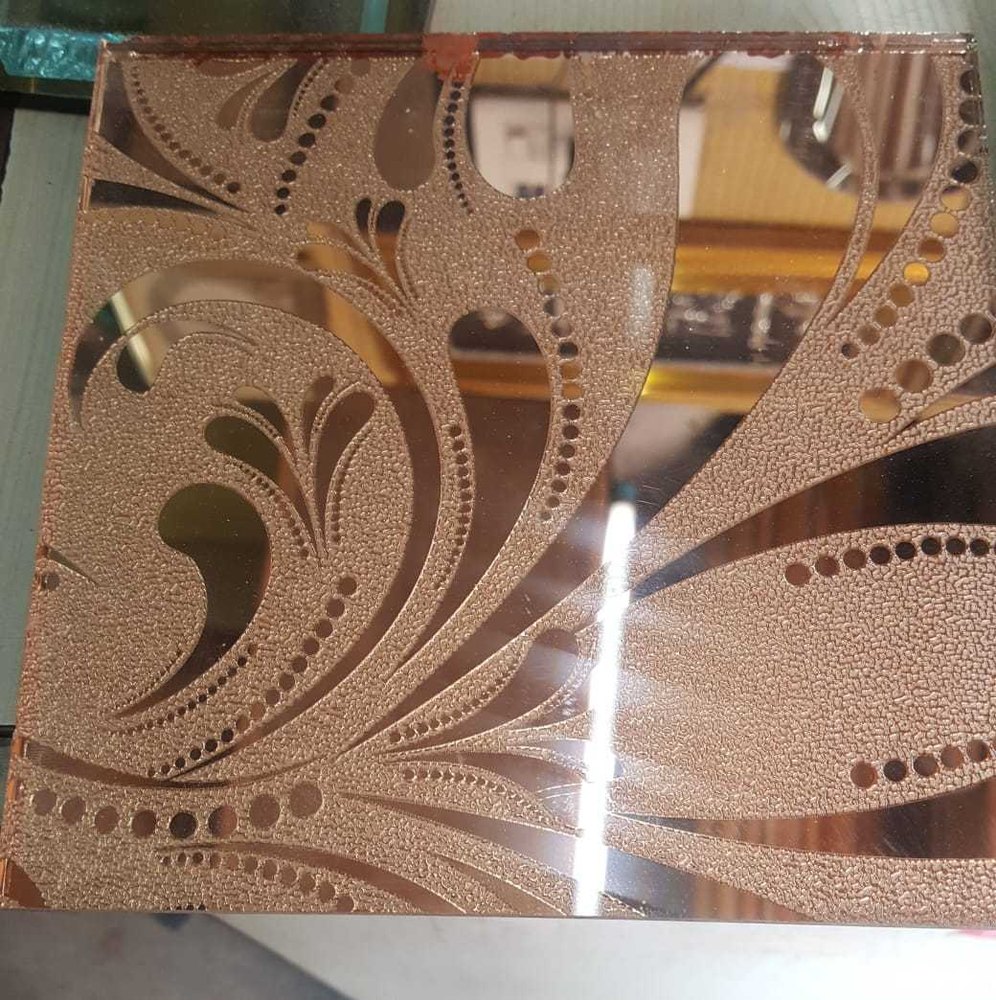 Exterior Decorative Etching Mirror