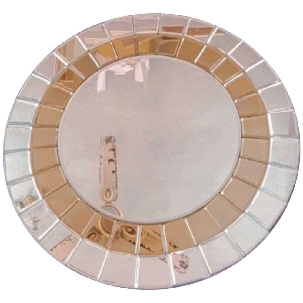 Wall Mounted Aluminium (Frame) Round Bedroom Mirror, Thickness: 5 mm (mirror), Size: 24 Inch (diameter)-mirror