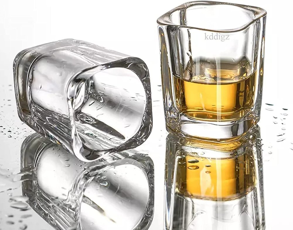 Square Shot Glass 6PCS SET, Size: 75ML