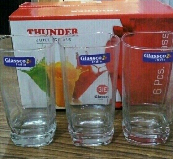 Transparent 6 Pcs Glass Set, Capacity: 250 ml