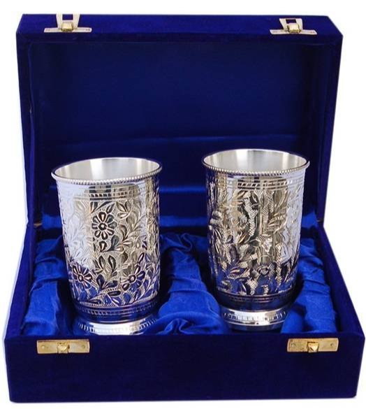 02 Silver and Gold Royal Glass set, For House and Office