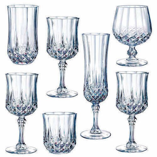 DD White Glass Crockery
